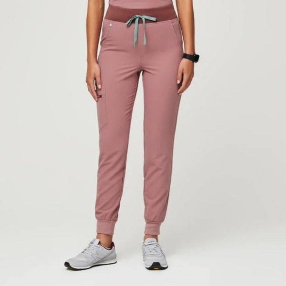 Figs XS Mauve Zamora High Waisted 2.0 Jogger Scrub